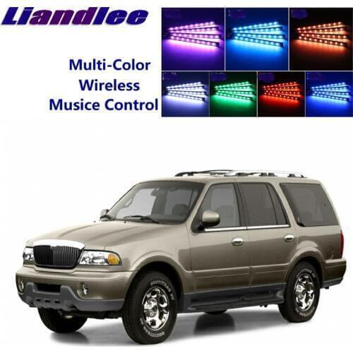 LiandLee Car Glow Interior Floor Decorative Seats Accent Ambient Neon light For Lincoln Navigator MK1 1997~2002