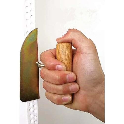 Wooden handle putty knife scraper Drywall Corner shovel Yin Yang Puller for Diatom mud home construction tool