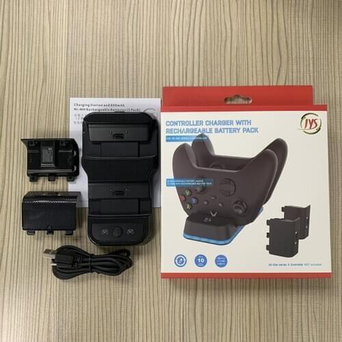 For X Box XboxOne-X-S Controller Gamepad Battery Charger Charging Dock Station Stand with 2 Battery Pack Game Accessories