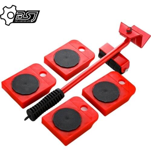 Home Trolley Lift And Move Slides Kit Easily System For Furniture 5 Packs Tool Set Furniture Lifter Transport set Heavy mover