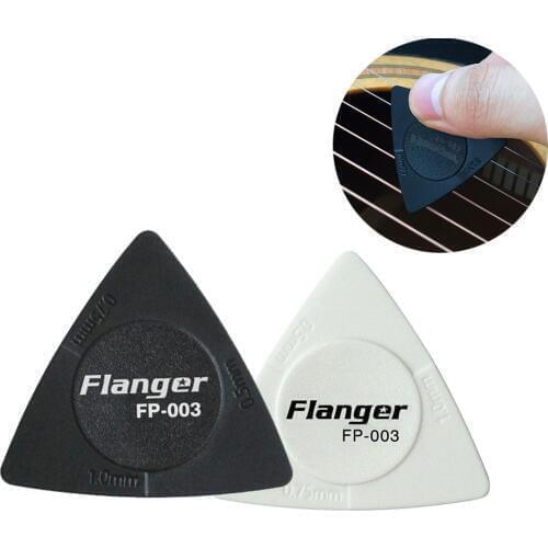 1Pcs Flanger Guitar Picks Triangle Black White Guitar Picks Anti-slip Style ABS Material Picks Guitar Accessories