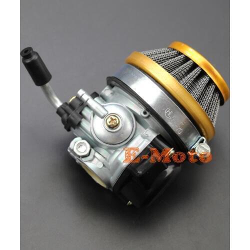 Racing Carb Carburetor with Gold Air Filter For 49cc 50cc 60 66 80cc 2 Stroke Gas Motorized Bike Bicycle FREE SHIPPING