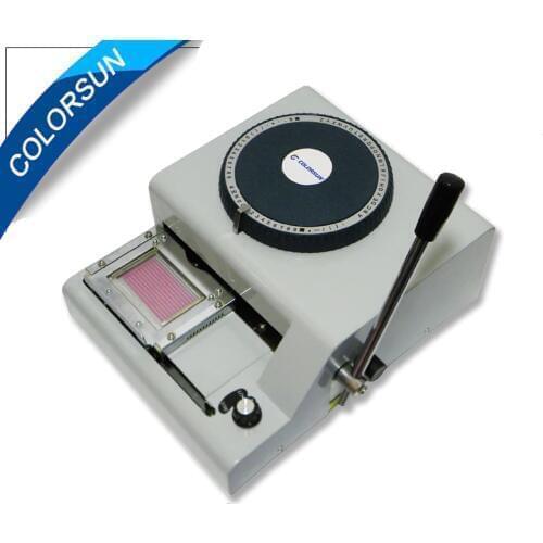 PVC Code Printer to emboss number on pvc card