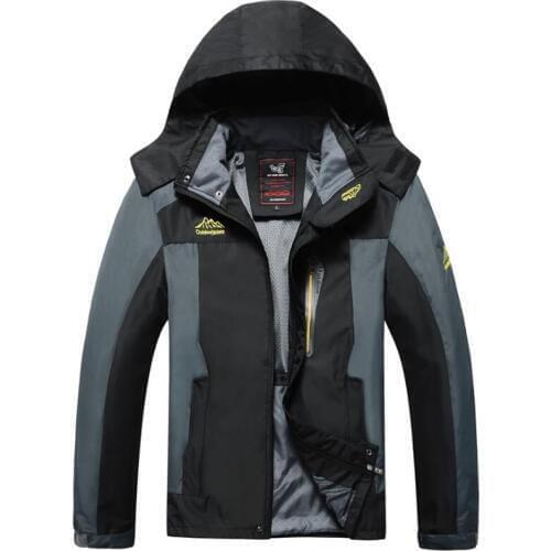 Jacket Men Windbreaker Streetwear Outwear Waterproof MountaineeringCamping Jackets Mens Plus Size 6XL 7XL 8XL Breathable Clothes