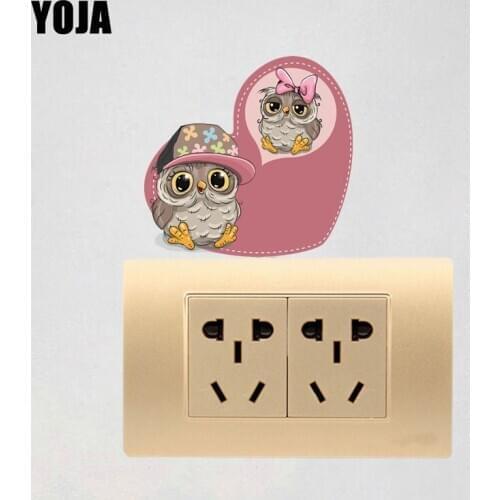 YOJA Lovely Owl Decor Living Room Bedroom Wall Sticker Colored Personalized 10SS0209