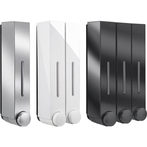 420ML Wall Mounted Washing Lotion Soap Shampoo Hand Sanitizer Dispenser 3-Chamber Bathroom Equipment For Family Kitchen