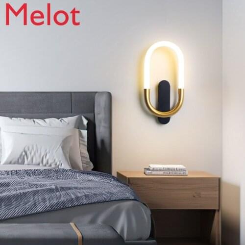 Wall Lamp Simple and Light Luxury Creative Aisle Corridor Bedroom Living Room Wall Light Bulb
