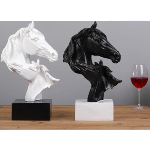 Creative New Products Horse To Success Resin Crafts Sculpture Decoration Home Adornment Living Room Bedroom Desktop Ornaments