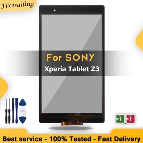 New Touch 8.0" For Sony Xperia Tablet Z3 SGP611 SGP612 SGP621 Outer Glass Panel Sensor Replacement All Tested And Tools