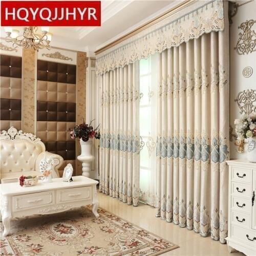 Custom-Made Royal Villa Luxury European Full Shade Curtains For Living Room Window Curtain Bedroom Window Curtain Kitchen/Hotel