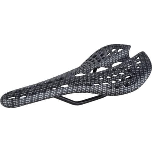 Mountain Road Bicycle Saddle Carbon Fiber Racing Bike Riding Hollow Saddle Seat Bike Parts Cycling Printing Cushion