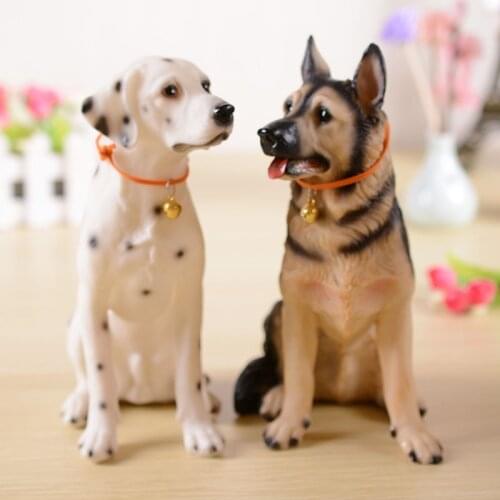 Modern Simulation Animal Cute Dog Resin Accessories Home Livingroom Desktop Figurines Crafts Coffee Table Sculpture Decoration