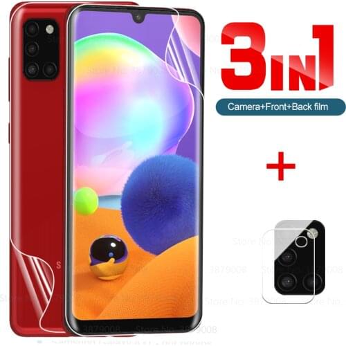 Front back hydrogel film for samsung galaxy a31 phone screen protector samsunga31 samsun A 31 31a SM-A315F/DS 6.4'' camera glass