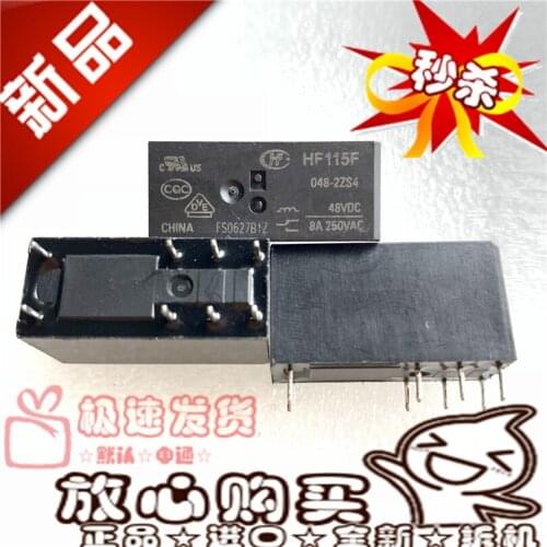 Off-the-Shelf HF115F 048-2ZS4 Second Section II Closed 8-Pin 48VDCJQX-115F Relay