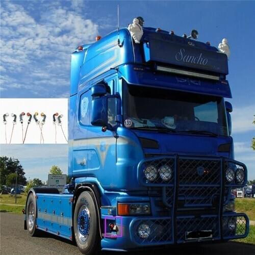 LED Side Light Ultra Bright Ttractor Outline Light Lamp for Tamiya 1/14 56360 Scania Man RC Truck Car Modification parts