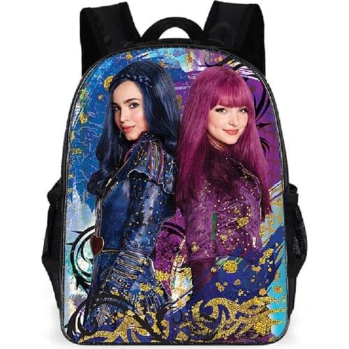 Disney Descendants 3 Backpack for Boy Girl Anime Print Waterproof High Capacity Kids School Bag Students Back To School Supplies
