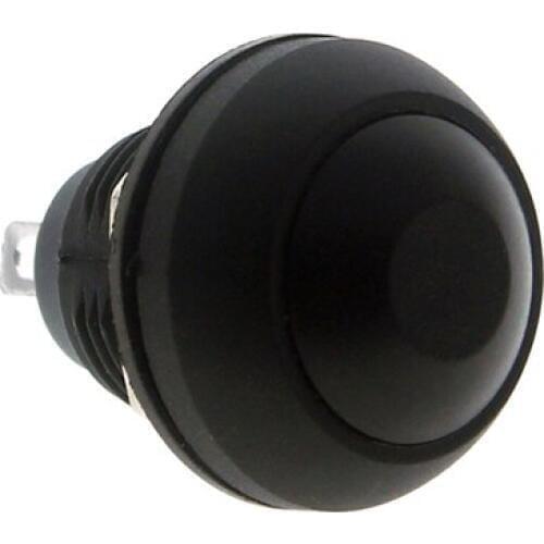Waterproof Bell 12mm Latching ON-OFF Domed Round Head Plastic Normally Open Momentary Pin Terminal Mini Small Push Button Switch