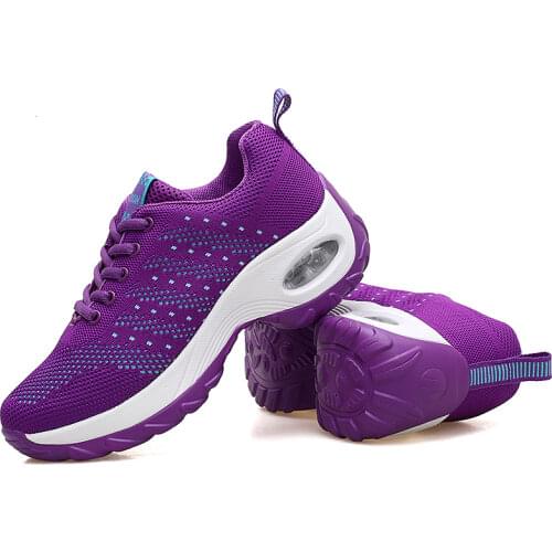 Woman Sole Running Height Increasing Shoes Breathable Outdoor Walking Trainers Weaving Casual Sneakers Ladies