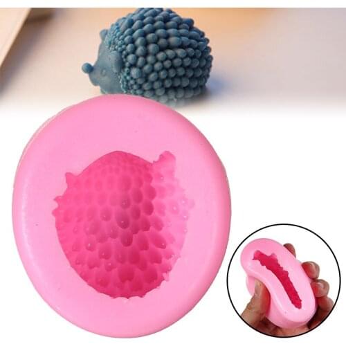 1Pc New Three-Dimensional Hedgehog Shape Silicone Aromatherapy Candle Cake Molds Handmade Soap Mould DIY Making Craft