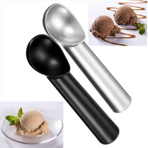 1PC 18cm New Alumium Alloy Scoop Ice Ball Maker Frozen Yogurt Cookie Dough Meat Balls Rice Dishes Ice Cream Spoon Tools OK 0589
