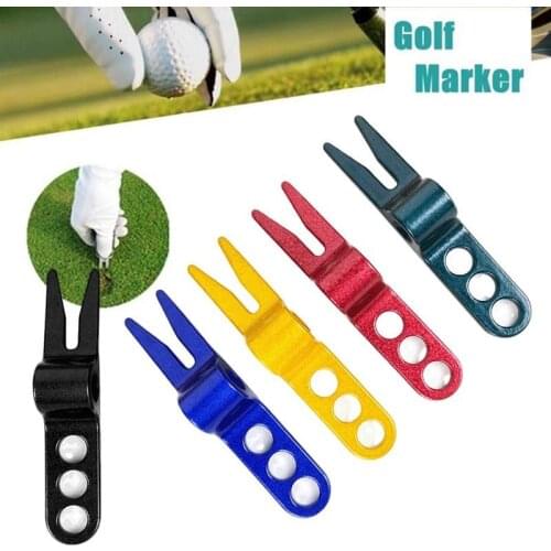 1Pc High Quality Aluminum Alloy Golf Accessories Putting Pitch Pitch Fork Golf Relief Green Golf Tool Fork Supplies Golf ou J2Z0