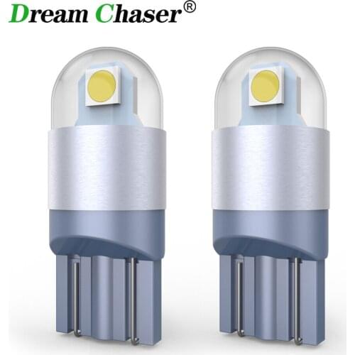 2pcs led T10 W5W CAR Bulbs 168 194 3030 Signal Lamp Dome Reading License Plate Light 12V clearance light Canbus White blue 12V