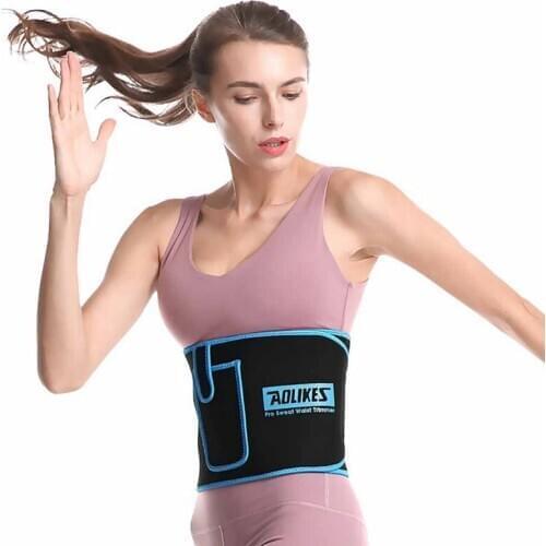 2019 New Waist Support Sweat Belt With Pocket Adjustable anti-skid Lumbar Warmer Protection Trainer Wrap Belt Lower Back Pain