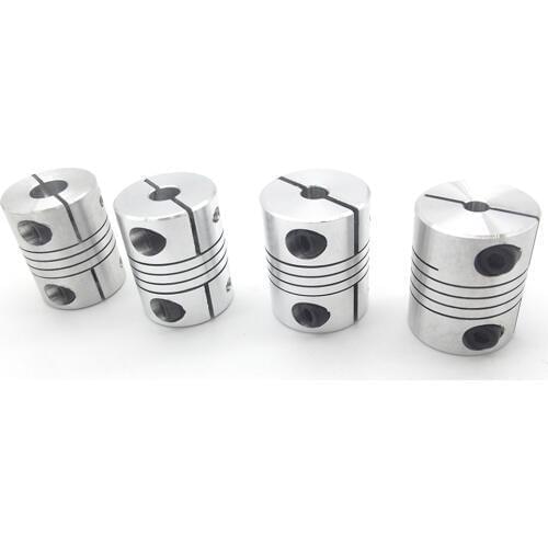 4PCS 6X12MM D25L30 Aluminum Z Axis Flexible Coupling For Stepper Motor Coupler Shaft Couplings 3D Printer Parts Accessory