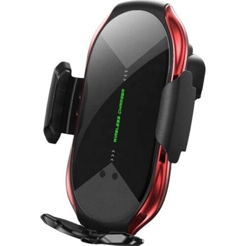 Automatic clamping car phone holder 15W fast charging wireless charger for iphone 8Plus 11/11Pro 12 X/XR Samsung S8/9 Huawei P30
