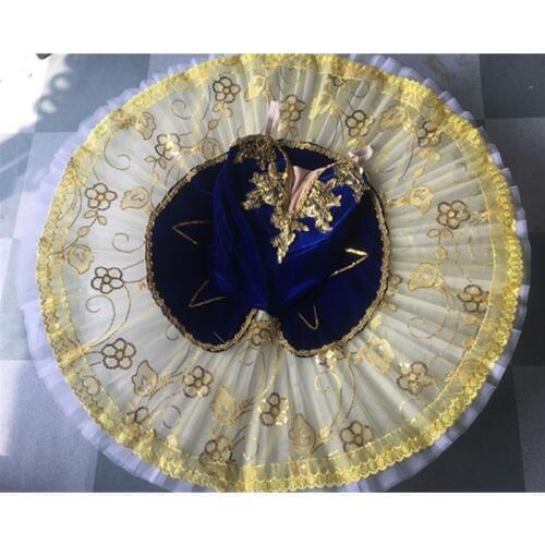 Giselle Professional Tutu Sequins Adult Swan Lake Ballet Dance Costume For Girls Women Pancake Tutu Kid Skating Ballerina Dress