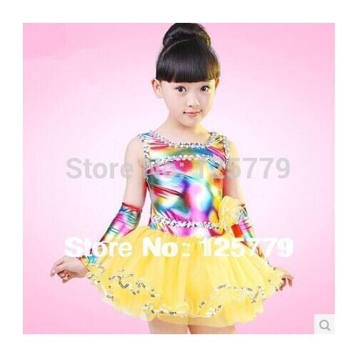 Free Shipping +Fast Delivery Child Performance Wear Costume Female child Princess Dress Tulle Ballet Dance Stage Dress