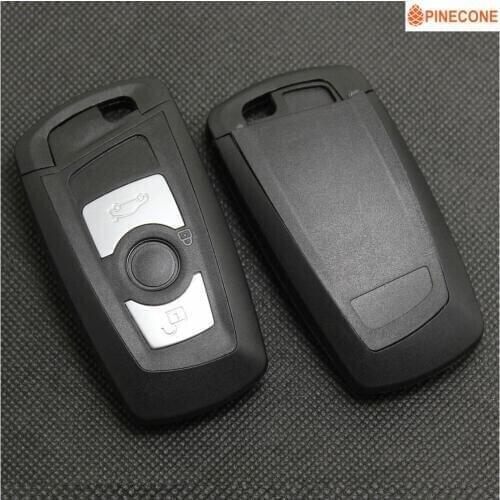 PINECONE for BMW 1 3 5 6 7 Series 320i 330i X3 X4 Car Key Case 3 Buttons Uncut Blade Replace Keyless Remote Key Shell Casing Fob