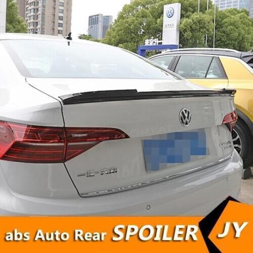 For Volkswagen Je tta Spoiler 2019-2020 Sagitar V spoiler High Quality ABS Material Car Rear Wing Primer Color Rear Spoiler