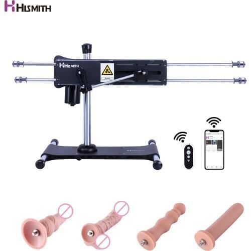Hismith Intelligent APP Remote Control Sex Machine KlicLok System Double-Headed Thrusting Reciprocate Love Machine for Couple