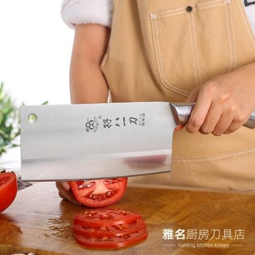 Cleaver Knives 30Cr13 Stainless Steel Kitchen Knife Chinese Kitchen Knife 7.3 Inch Sharp Blade Slicing Chef Cleaver Kitchen Tool