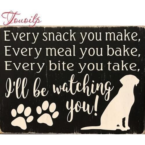 TOUOILP 5d square&round 5d diamond painting Every Snack You Make, Every Meal You Bake, Every Bite You Take, I'll Be Watching You