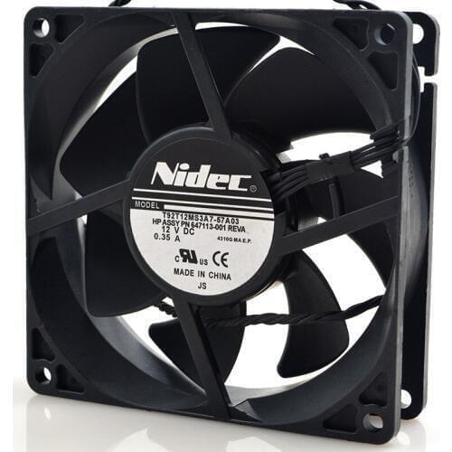 Original FOR nidec t92t12ms3a7-57a392259cm dc12v0.35a cooling fan