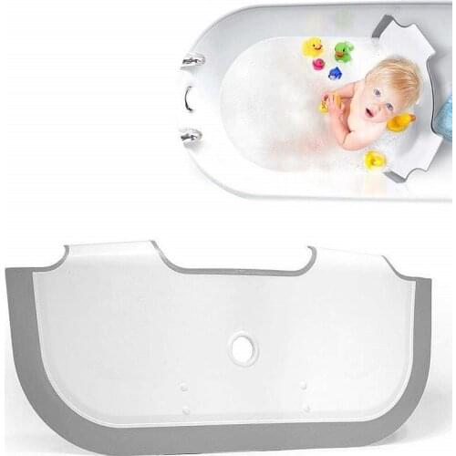 Portable PP Baby Shower Bathtub Dam Adjustable Baby Bath Accessories Save Water Baffle Silicone Suction Cup Bathtub Separator