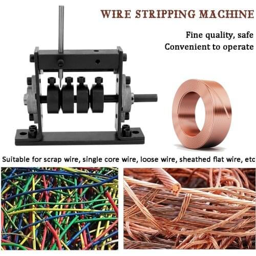 Manual Wire Stripping Machine Manual Cable Stripper Machine Scrap Cable Peeling Machines Stripper for 1-30mm Connect Hand Drill