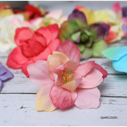 36 pieces Artificial New Begonia Flower Simulated Silk Flower Heads Handmade Ring Hat Living Room Table Decoration Flower A29