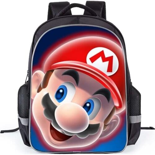 Super Mario School Bag Children Boys Kindergarten Backpack Cute Style Cartoon Bags Fashion Children Backpack