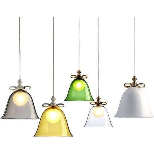 Nordic Postmodern Bedroom Glass Pendant Light Butterfly Child Room Single Restaurant Cafe Bar Hanging Light E27 hanging lamp