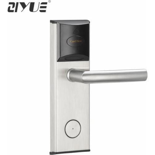 Stainless steel Smart Keyless Digital Electronic RFID Card Reader Hotel RF Door Locks for System Free Software ET1002RF