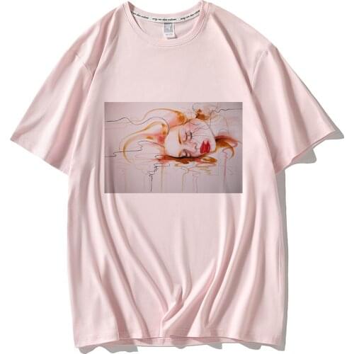 Ladies Harajuku T Shirt Men White Cotton T Shirt Women Tshirt Best Selling Plus Size Mens Aesthetic T-Shirt Cool Streetwear