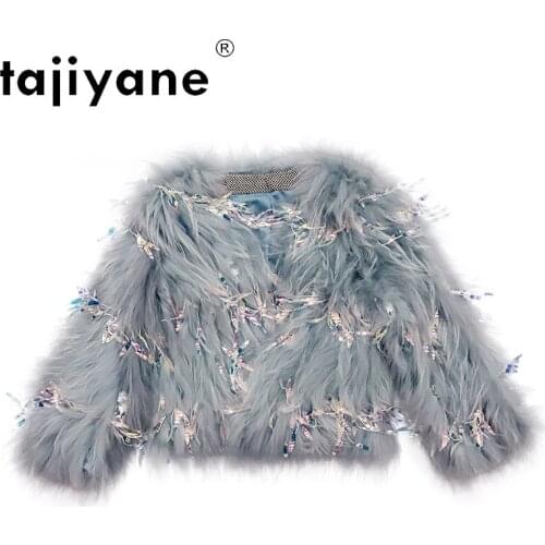 Coat Fur Real Womens Coats and Jackets Women Real Raccoon Fur Jacket Woman Clothing Luxury Korean Style Abrigo TN1494