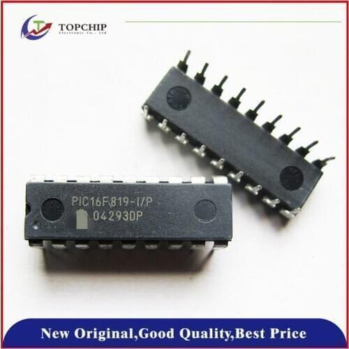 10Pcs New original PIC16F819-I/P MCU 8BIT 3.5KB FLASH 18DIP