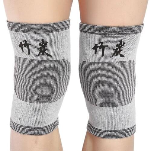 2018 High Elastic Comfortable Knee Warm Support Brace Leg Arthritis Injury Gym Sleeve Knee Pad Bamboo Charcoal Knitted kneePad