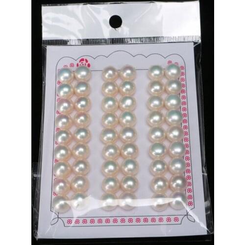 AAA Grade 6.5-7mm Button freshwater pearl Natural high luster loose freshwater pearl Beads For Jewelry