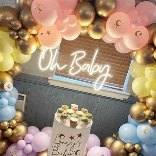 CALCA Warm White It Was All a Dream LED Neon Sign Light Oh Baby/Mr&Mrs for Wedding Party