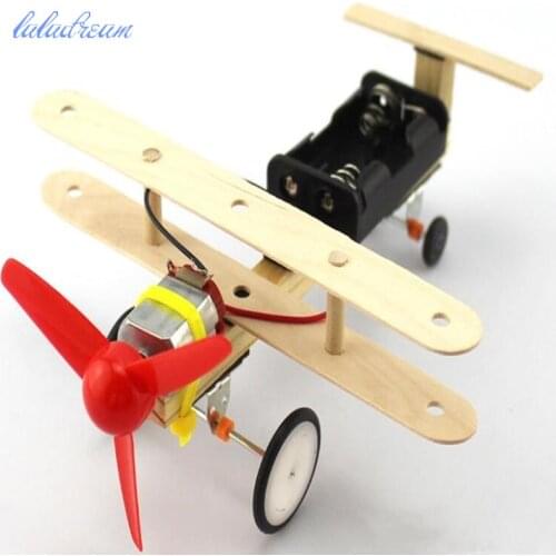 Children Science Technology Small Production Making DIY Handmade Aircraft Slide Model For Kids Primary School Science Experiment